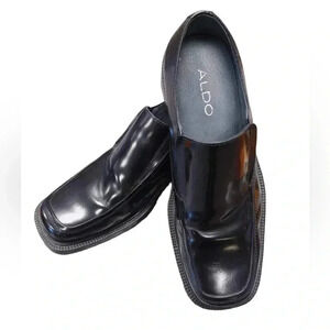 Aldo Black Leather Loafers